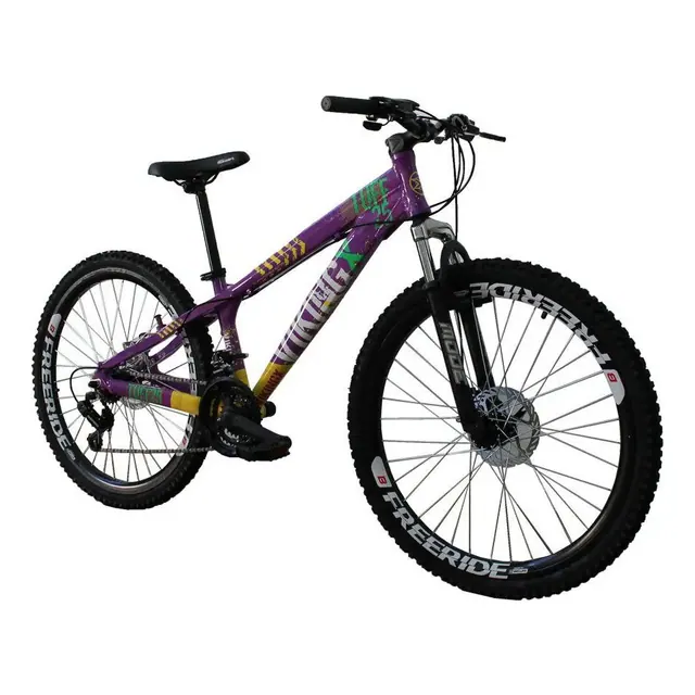 VikingX Bicicleta VikingX Freeride Aro 26 Disco Shimano 21 Marchas Preto Neon
