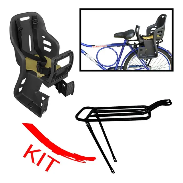 KTR Cadeirinha Traseira JS-048 com Bagageiro Garupa