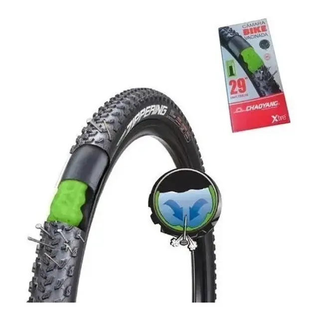 Chaoyang Câmara Vacinada Aro 29 Anti Furo Presta 48mm