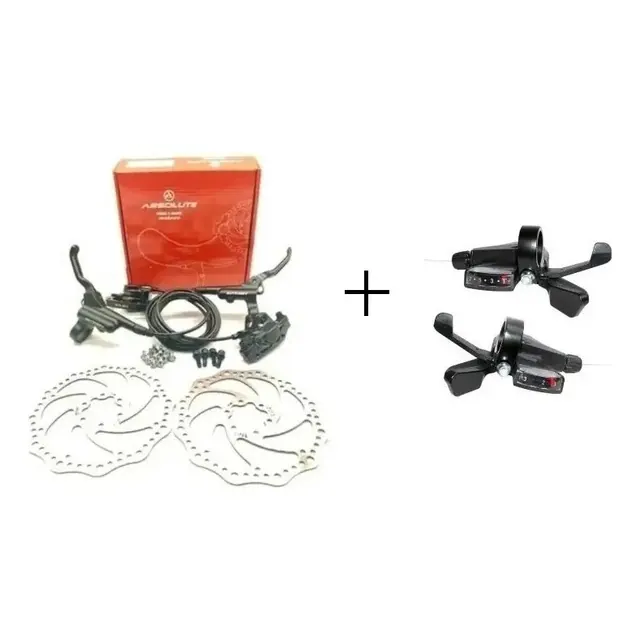 Absolute DXU-16 Kit Freio a Disco Hidráulico para Bicicleta MTB