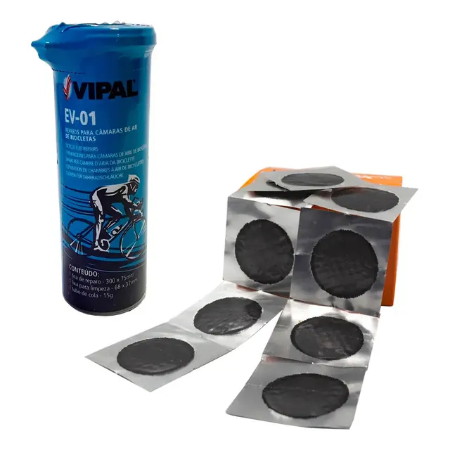 Vipal Kit Remendo a Frio para Câmara com Cola e 20 Remendos