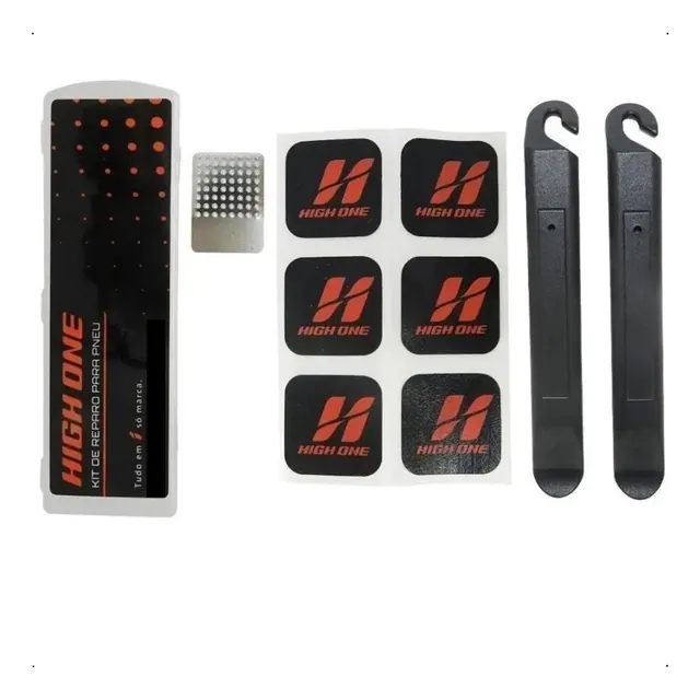 High One Kit Reparo de Pneu Autoadesivo HOREP0002 com Espátulas