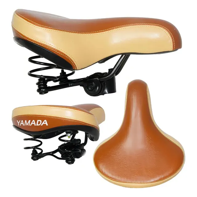 Yamada Selim Vintage Retrô 2 Molas Marrom/Bege