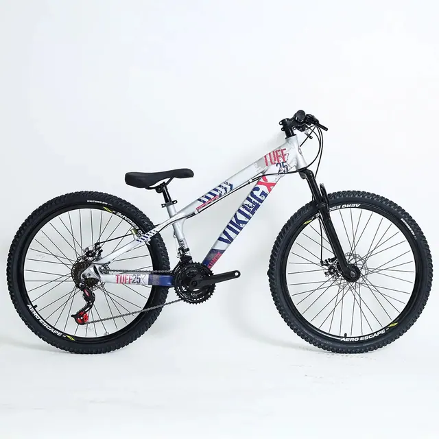 VikingX Bicicleta VikingX Tuff 25 Aro 26 21v Azul Petróleo Quadro 14